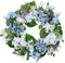 Spring Wreaths for Front Door, 20" Artificial Hydrangea Eucalyptus Wreath with Lavender – Light Blue, White & Green Spring Easter Summer Floral Door & Wall Décor